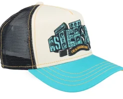 Kids Soundbox Turquoise/Beige A-Frame Trucker - Stetson