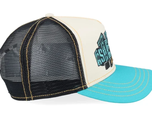 Kids Soundbox Turquoise/Beige A-Frame Trucker - Stetson