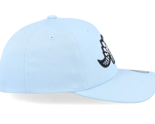 Kids Stegosaurus Skeleton Patch Carolina Blue Adjustable - Kiddo Cap