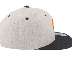 Kids Sunset Paw Heather Grey Snapback - Kiddo Cap