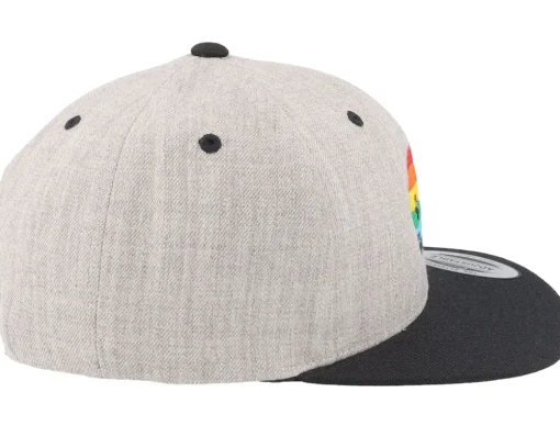 Kids Sunset Paw Heather Grey Snapback - Kiddo Cap