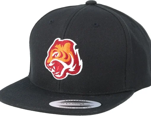 Kids Tiger Black Snapback - Kiddo Cap