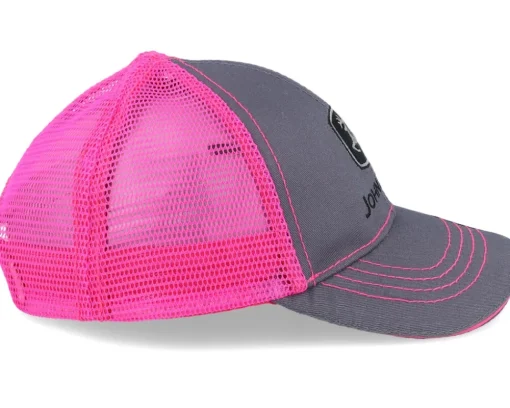 Kids Toddler Neon Charcoal/Pink Trucker - John Deere