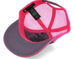Kids Toddler Neon Charcoal/Pink Trucker - John Deere