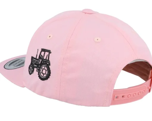 Kids Tractor Side Pink Snapback - Kiddo Cap