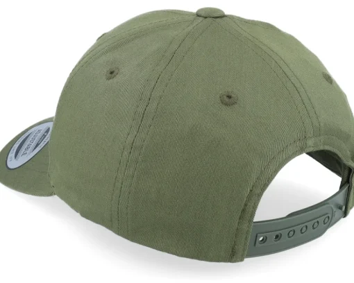 Kids T-rex Dino Brown Patch Olive Adjustable - Kiddo Cap