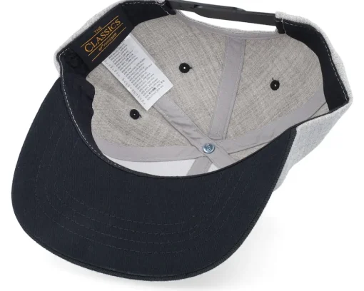 Kids T-rex Dino Brown Patch Heather Grey/Black Snapback - Kiddo Cap