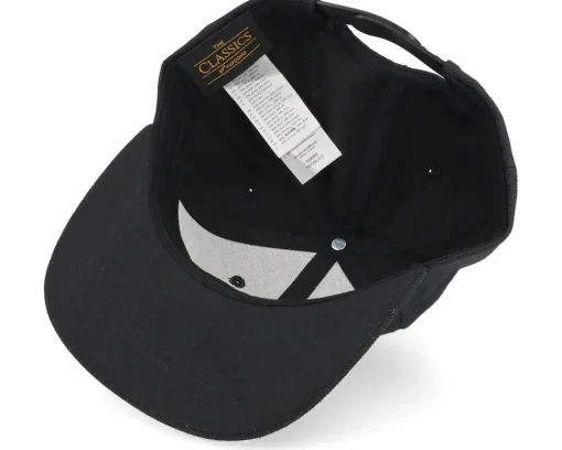 Kids T-rex Orange Patch Black Snapback - Kiddo Cap