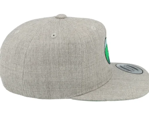 Kids T-Rex Park Gradient Heather Grey Snapback - Kiddo Cap