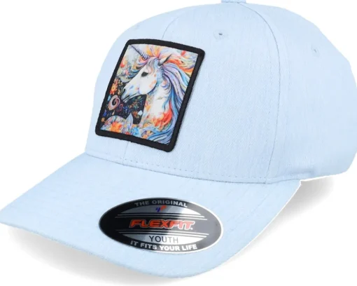 Kids Unicorn Ballad Blue Pastel Flexfit - Unicorns