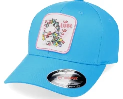 Kids Unicorn Love Patch Ocean Blue Flexfit - Unicorns