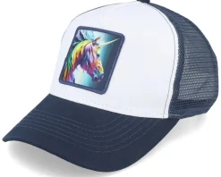 Kids Unicorn Navy/White Trucker - Unicorns