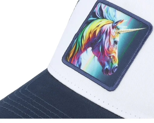 Kids Unicorn Navy/White Trucker - Unicorns