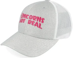 Kids Unicorns Are Real Silver Glitter/White Trucker - Unicorns