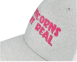 Kids Unicorns Are Real Silver Glitter/White Trucker - Unicorns