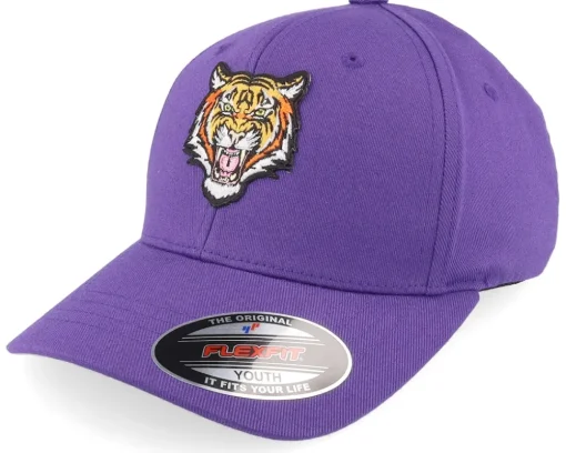 Kids Vicious Tiger Purple Flexfit - Kiddo Cap