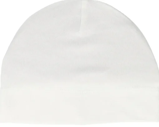Kids White Baby Beanie - Babybugz