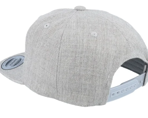 Kids William Engraved Patch Heather Grey Snapback - Kiddo Cap