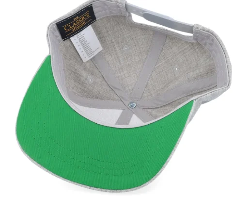 Kids William Engraved Patch Heather Grey Snapback - Kiddo Cap