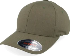 Kids Wooly Combed Olive Flexfit - Flexfit