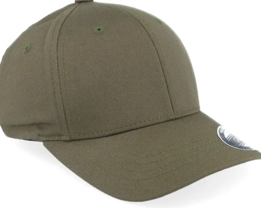 Kids Wooly Combed Olive Flexfit - Flexfit
