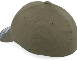 Kids Wooly Combed Olive Flexfit - Flexfit