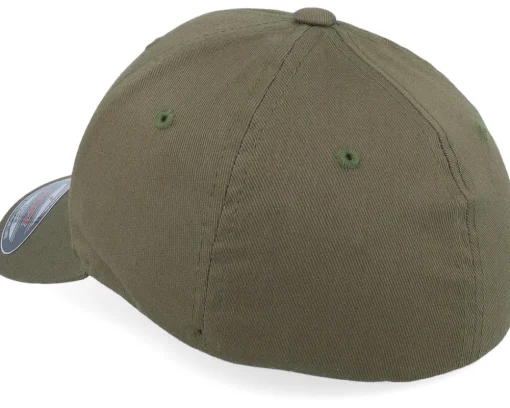 Kids Wooly Combed Olive Flexfit - Flexfit