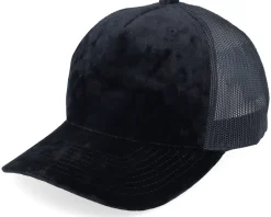 Kids Youth Black/Black Velvet A-Frame Trucker - Equip