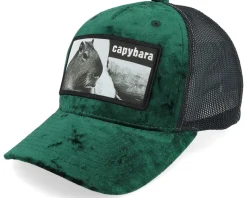 Kids Youth Capybara Sofa Velvet Green/Black - Iconic