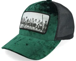 Kids Youth Lunch Atop A Skyscraper Velvet Black Trucker - Public Domain