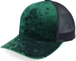 Kids Youth White/Black Velvet A-Frame Trucker - Equip