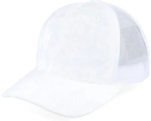 Kids Youth White/Black Velvet A-Frame Trucker - Equip