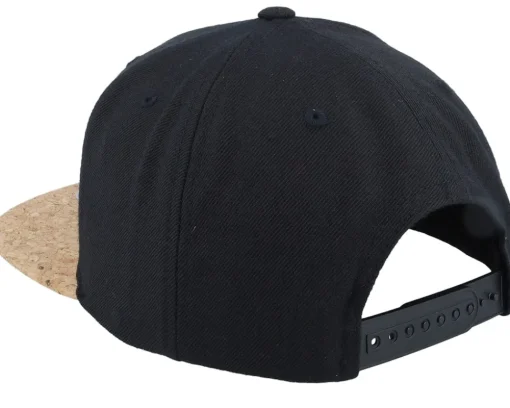 King Of Beards Black/Cork Snapback - Bearded Man