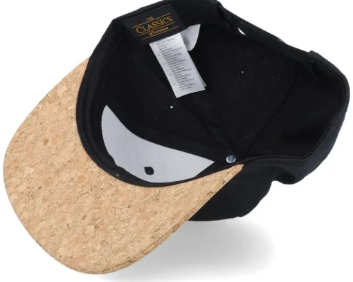 King Of Beards Black/Cork Snapback - Bearded Man
