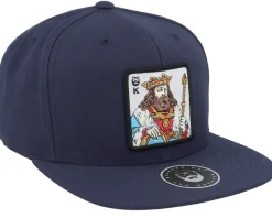 King Of Beards Navy Snapback - Bearded Man