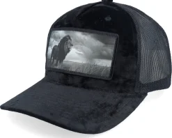 King Of Lion Big Patch Velvet Black Trucker - Calza Pennello
