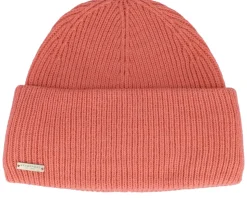 Knit Beanie With Turn Pink Cuff - Seeberger