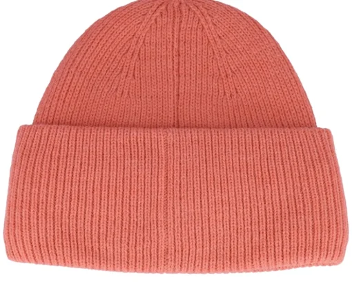 Knit Beanie With Turn Pink Cuff - Seeberger