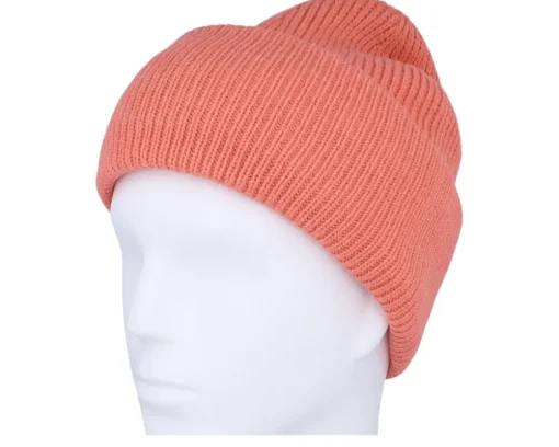 Knit Beanie With Turn Pink Cuff - Seeberger