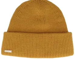 Knit Beanie With Turn-up Bronze Cuff - Seeberger