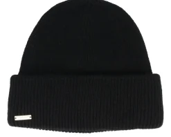 Knit Beanie With Turn-up Black Cuff - Seeberger
