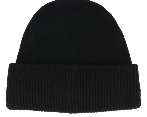 Knit Beanie With Turn-up Black Cuff - Seeberger