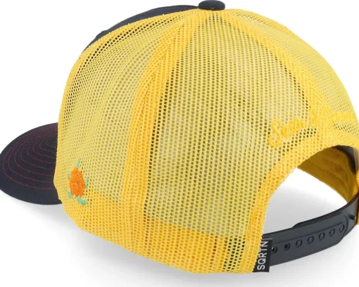 Korv Hooked Keps Kolsvart A-Frame Trucker - SQRTN