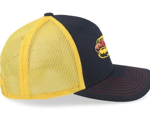 Korv Hooked Keps Kolsvart A-Frame Trucker - SQRTN