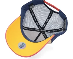 La Bonne Vie #2 Khaki/Red/Navy A-Frame Trucker - Djinns