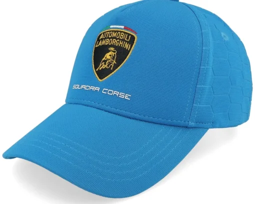 Lamborghini Travel Cap Blue A-Frame Adjustable - Lamborghini