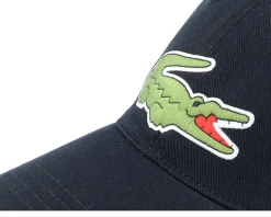 Large Logo Black Dad Cap - Lacoste