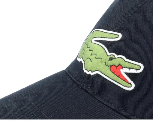 Large Logo Black Dad Cap - Lacoste
