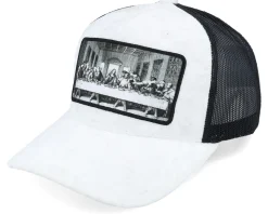 Last Supper Peach/Ivory Velvet Trucker - Public Domain