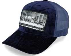 Last Supper Peach/Ivory Velvet Trucker - Public Domain